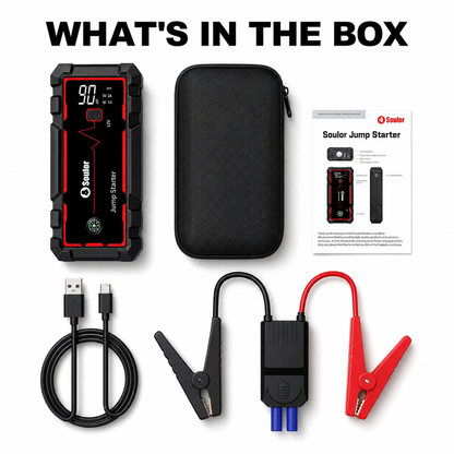 Soulor™ Portable Jump Starter – Powerful Emergency Car Battery Booster